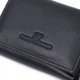 Удобный компактный кошелек с монетницей из натуральной кожи ST Leather 22742 черный - изображение 5