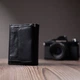 Удобный компактный кошелек с монетницей из натуральной кожи ST Leather 22742 черный - изображение 10