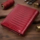 Фактурний жіночий гаманець із натуральної шкіри ST Leather 22705 червоний - зображення 4
