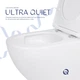 Унитаз подвесной Qtap Jay безободочный Ultra Quiet с сиденьем Soft-close QT07335177W - изображение 5