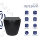 Унитаз подвесной Qtap Robin New Ultra Quiet безободочный с сиденьем Soft-close MATT BLACK QT13332381АSMB - изображение 3
