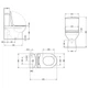 Напольный унитаз Qtap Aquarius Ultra Quiet 620×355×790 мм с сиденьем Soft-close, White QTAQAW27W49262 - изображение 2