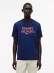 Футболка бавовняна довга чоловіча Tommy Hilfiger XM07857-C7G(Navy) 2XL Синя (198928514287) - зображення 1