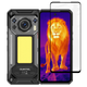 Защитное стекло Fiji Premium для Oukitel WP500 / WP500 Ultra полная проклейка Anti-Static черный - изображение 1