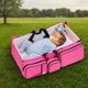 Багатофункціональна сумка ліжечко для немовлят Baby Room, дорожня переноска трансформер від 0 до 12 місяців Рожева - зображення 7