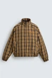 Мужская демисезонная куртка ZARA BOXY FIT в клетку yellow M, арт.4302/428/300 - изображение 5