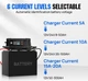Зарядное устройство ECO-WORTHY 12V/24V 20A для LiFePO4, AGM, STD аккумуляторов - изображение 4