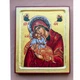 Писаная икона Пресвятой Богородицы Сладкое Лобзание (Гликофилуса) 22,5×29 см - изображение 2