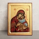 Писаная икона Божией Матери Сладкое Лобзание (Гликофилуса) 22,5×29 см - изображение 1