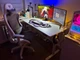 Комп'ютерний стіл SENSE7 NOJO LIGHT 140×70 см з електричним регулюванням висоти, білий - зображення 11