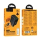 Мережевий зарядний пристрій Hoco N75 USB/ 2 Type-C PD 65W + кабель Type-C to Type-C black - зображення 2