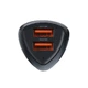 Samochodowa ładowarka Forcell F-Energy Carbon 2 x USB A QC3.0 3A 36W Black (5903396133794) - obraz 3