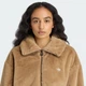 Женская меховая куртка Hooded adidas JY2383 (L) коричневый (4068811838553) - изображение 5