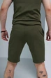 Мужские шорты Kukuruza TNF хаки спортивные повседневные летние базовые удобные стильные трикотажные для мужчин и парней/M - изображение 4