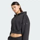 Жіноча толстовка Essentials Contemporary Fleece Full Zip adidas KF6245 (M) чорний (4069993143435) - зображення 4