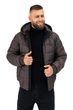 Демисезонная куртка мужская большого размера UF-Fashion 144-DVL DV MEN'S 50 коричневый - изображение 2