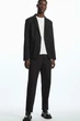 Блейзер чоловічий COS single-breasted twill blazer 1131582001 Eur 48 Чорний - изображение 3