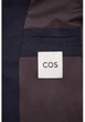 Блейзер чоловічий COS regular-fit blazer 1098861001 Eur 48 Темний синій - изображение 7