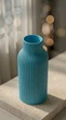 Интерьерная ваза "Fluted Bottle" 5 х 5 з 15 см - изображение 3