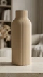Інтер'єрна ваза "Fluted Bottle" 8 x 8 x 22 см - зображення 4