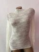 Ажурна кофтинка під горло Honey Fashion Accessories XS/S молочний (10-145) - зображення 2
