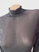 Прозора кофтинка-сітка водолазка з високим коміром Honey Fashion Accessories М/L чорний (10-142) - изображение 5