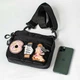 Сумка через плечо Hunter Mini Black, барсетка из Оксфорда 1000Д, черная, с Velcro-панелью для патчей (20х15х5 см) - изображение 7