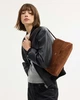 Сумка жіноча Coach Chelsea Shoulder Bag 30 CDS59 замшева/коричнева - изображение 7
