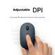 Мышь Xiaomi Portable 3 Wireless/Bluetooth Black (XMBXSB01YM) - изображение 3