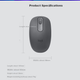 Мышь Logitech M196 Bluetooth Graphite - изображение 3