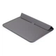 Защитный чехол-папка Leather PU с подставкой для охлаждения для MacBook 13"/Pro/Air, M1 / M2 / M3, Серый - изображение 3