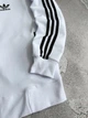 Женская спортивная кофта Adidas весна-осень трикотажная зипка белая M размер - изображение 6