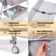 Кроватка-трансформер LEOBRO Smart Crib Pro 5в1 Серая (LB-1136) - изображение 6