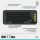 Комплект Logitech POP Icon Combo Bluetooth UA Graphite (920-013156) - зображення 7