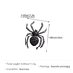 Брошка павук Spider шпилька у вигляді чорного павука з кристалами - зображення 6
