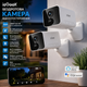Беспроводная камера видеонаблюдения ieGeek 1080P, Wi-Fi, AI/PIR, ночное видение, 2-Way Audio, Alexa, IP65, White - изображение 1