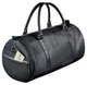 Чоловіча шкіряна дорожня сумка Harper (barrel bag) з натуральної шкіри Krast з ременем чорна 59746 - зображення 10