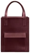 Женская кожаная сумка шоппер из натуральной кожи Crazy Horse большая для работы и документов А4, бордовая 67897 - изображение 2