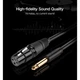 Кабель мультимедийный 6.35mm M to XLR F 2.0m AV131 black Ugreen (20719) - зображення 2