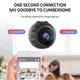 Беспроводная Wi-Fi мини-камера P7-W8 Full HD 1080P с ночным видением, датчиком движения и удаленным просмотром - изображение 4