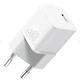 Зарядний пристрій Baseus GaN5 Mini Fast Charger 20W Мережевий адаптер Type-C зі швидкою зарядкою QC3.0/PD3.0, Білий - зображення 1