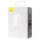Зарядний пристрій Baseus GaN5 Mini Fast Charger 20W Мережевий адаптер Type-C зі швидкою зарядкою QC3.0/PD3.0, Білий - зображення 3