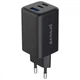 Зарядное устройство Proove Pocket GaN 65W Сетевой адаптер 2Type-C/USB с быстрой зарядкой QC4+/PD3.0, Черный - изображение 1