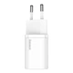 Зарядное устройство Baseus Super Silicone Quick Charge Charger 25W Сетевой адаптер Type-C с быстрой зарядкой QC3.0/PD3.0, Белый - изображение 5