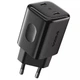 Зарядное устройство Baseus 2xType-C PD45W PicoGo AN13 Fast Charger Black (E0121F00) - изображение 1