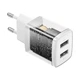 Зарядное устройство Baseus Compact 10.5W Сетевой адаптер 2USB, Белый - изображение 6