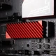 Радіатор охолодження Jonsbo M.2 2280 SSD NVMe тепловідвід з алюмінієвого сплаву з тепловою прокладкою Червоний (CN190027) - зображення 6