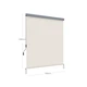 Вертикальна маркіза SONGMICS GSA185M01 180×250 см, бежева - зображення 7