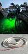 Яркая водозащищенная LED подсветка на мотоцикл скутер байк 12V 1m в силиконе светодиодная лента. Цвет зеленый. - изображение 6