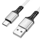 Дата кабель Borofone BX83 Famous USB to Type-C 3A (1m) White - изображение 2